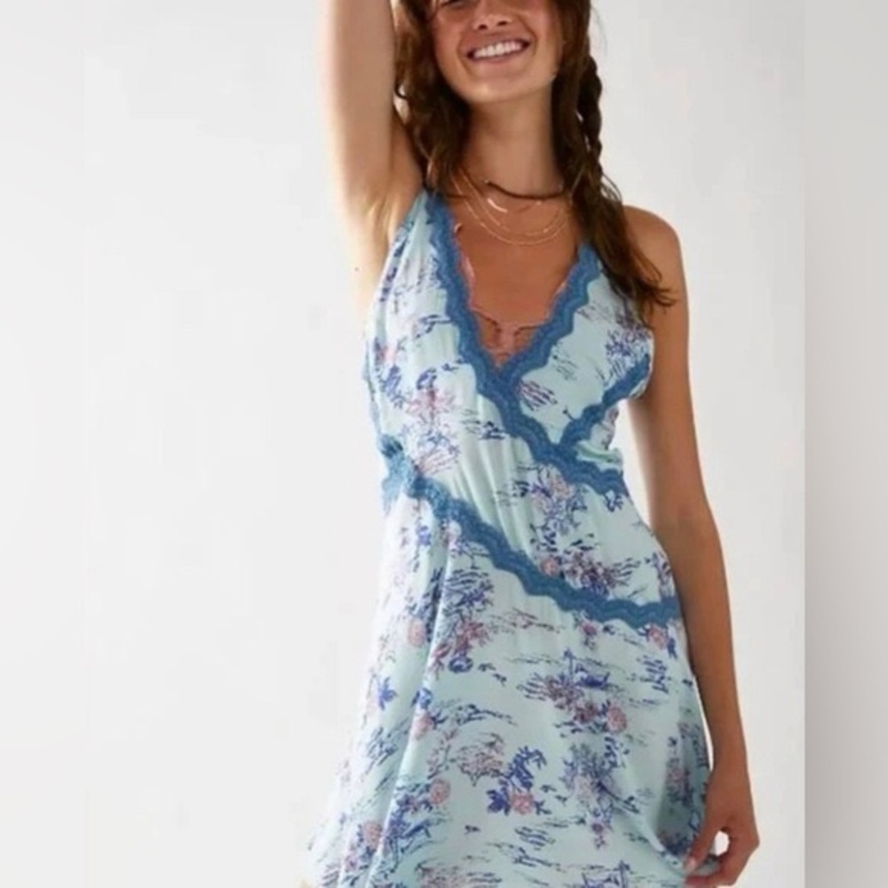 NWT Free People women’s Slip My Mind trapeze dress. Size Small